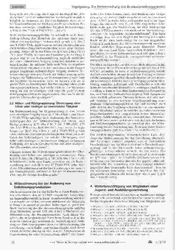 Vorschauseite 3: Die Rechtsprechung des Bundesverwaltungsgerichts in Personalvertretungssachen in den Jahren 2008 und 2009