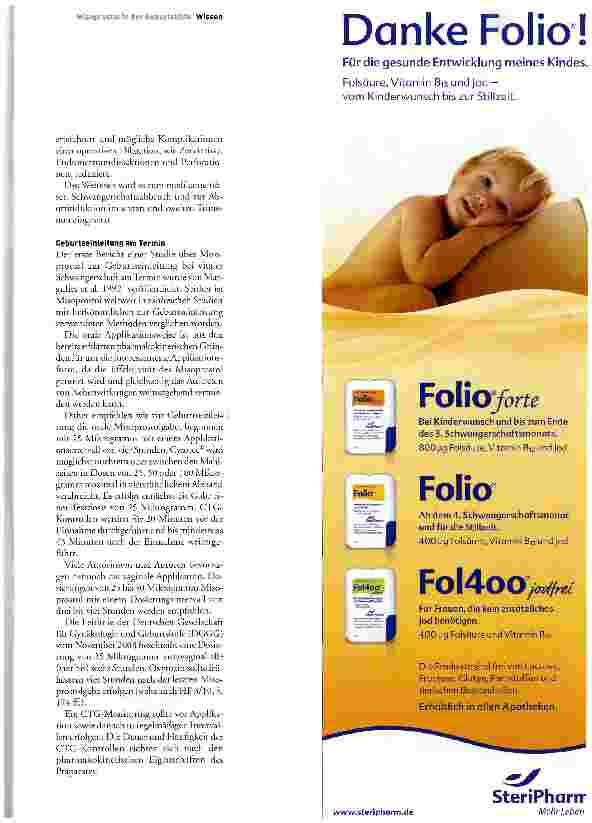 Vorschauseite 3: Misoprostol - lange bewährt und noch in Diskussion