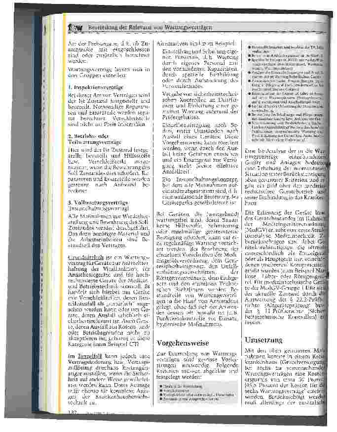 Vorschauseite 2: Beurteilung der Relevanz von Wartungsverträgen