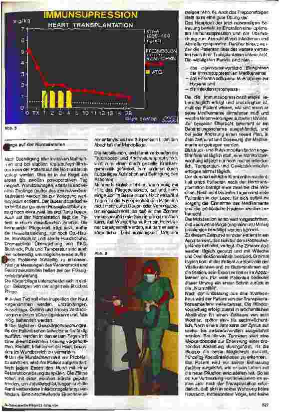 Vorschauseite 3: Besonderheiten und Probleme bei der Pflege herztransplantierter Patienten