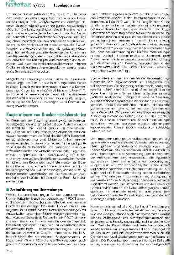 Vorschauseite 4: Krankenhauslaboratorien - Möglichkeiten und Risiken von Kooperationen