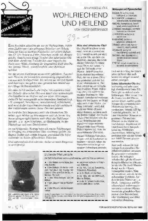Vorschauseite 1: Wohlriechend und Heilend Ätherische Öle