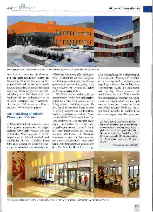 Vorschauseite 2: Neubau Immanuel Klinik Rüdersdorf