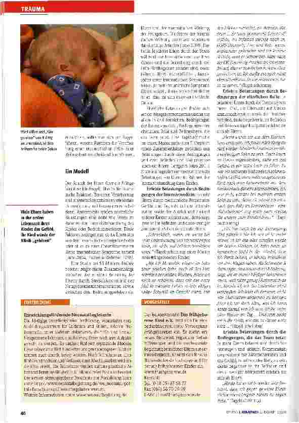 Vorschauseite 3: Team und Eltern in der Neonatologie