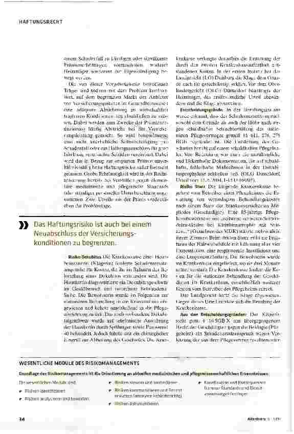 Vorschauseite 2: Risikomanagement ist wirtschaftlich unverzichtbar