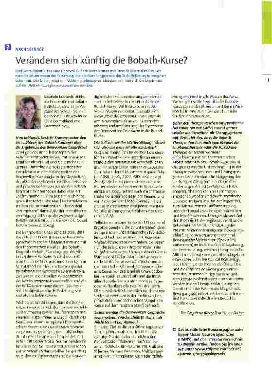 Vorschauseite 2: Das Bobath-Konzept im Umbruch