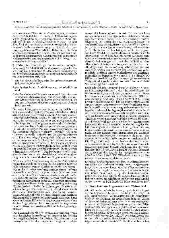 Vorschauseite 2: »Mit heißem Bemühn...«, Voraussetzungen und Grenzen der Gewährung einer Hochschulhilfe für behinderte Menschen