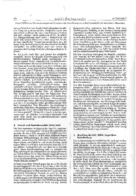 Vorschauseite 5: »Mit heißem Bemühn...«, Voraussetzungen und Grenzen der Gewährung einer Hochschulhilfe für behinderte Menschen