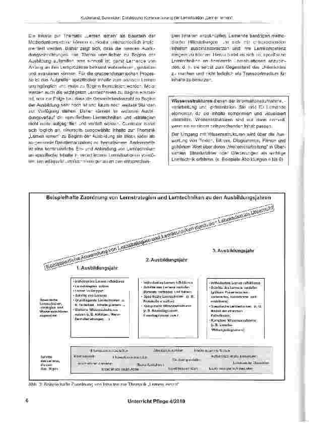 Vorschauseite 5: Lernsituation „Lernen lernen - ein Vorschlag zur Umsetzung