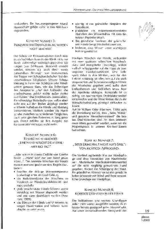Vorschauseite 3: Händehygiene - die ewige Herausforderung