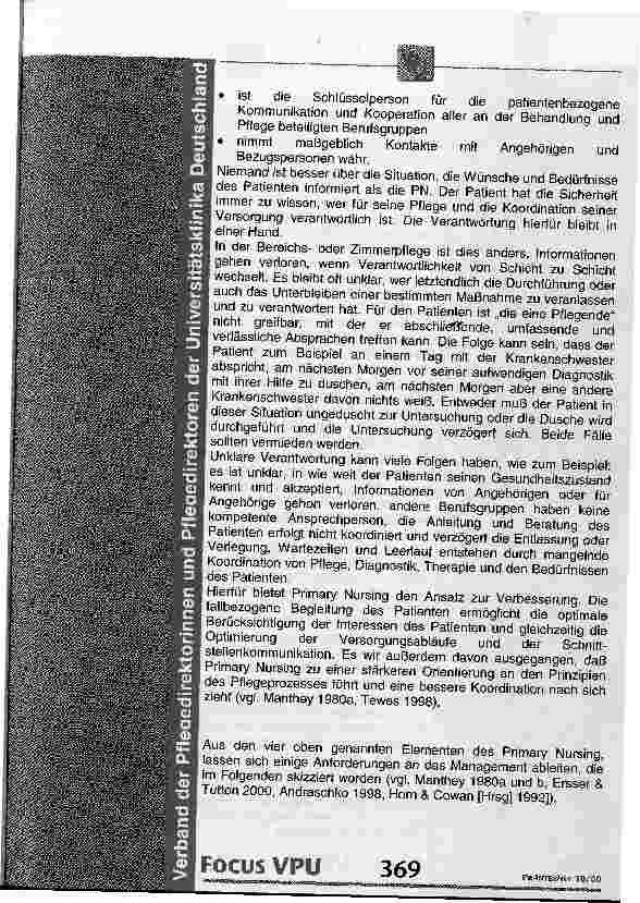 Vorschauseite 3: Verband der Pflegedirektorinnen und Pflegedirektoren der Universitätsklinika Deutschland (VPU)