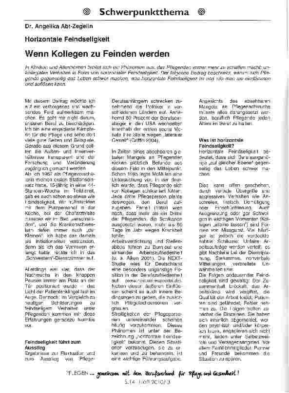 Vorschauseite 1: Wenn Kollegen zu Feinden werden