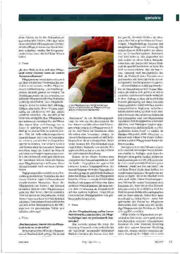 Vorschauseite 4: Pflege ist Begegnung