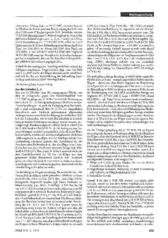Vorschauseite 3: »Auslandssozialhilfe«; Außergewöhnliche Notlage; Gewöhnlicher Aufenthalt deutscher Staatsangehöriger im Ausland; sozialhilferechtliche Krankenhilfe; Verfassungsmäßigkeit