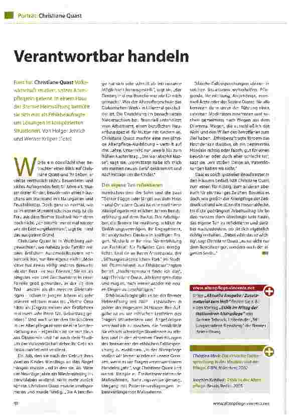 Vorschauseite 1: Verantwortbar handeln