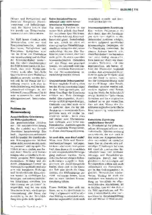 Vorschauseite 2: Deutscher Qualifikationsrahmen soll Transparenz schaffen