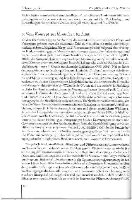 Vorschauseite 5: Vom Konzept zur klinischen Realität -Desiderata und Perspektiven in der Forschung über die technikintensive häusliche Versorgung in Deutschland