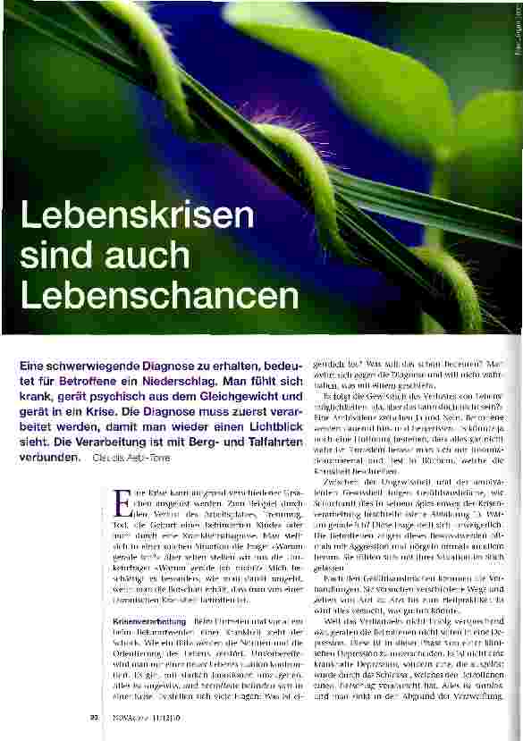 Vorschauseite 1: Lebenskrisen sind auch Lebenschancen