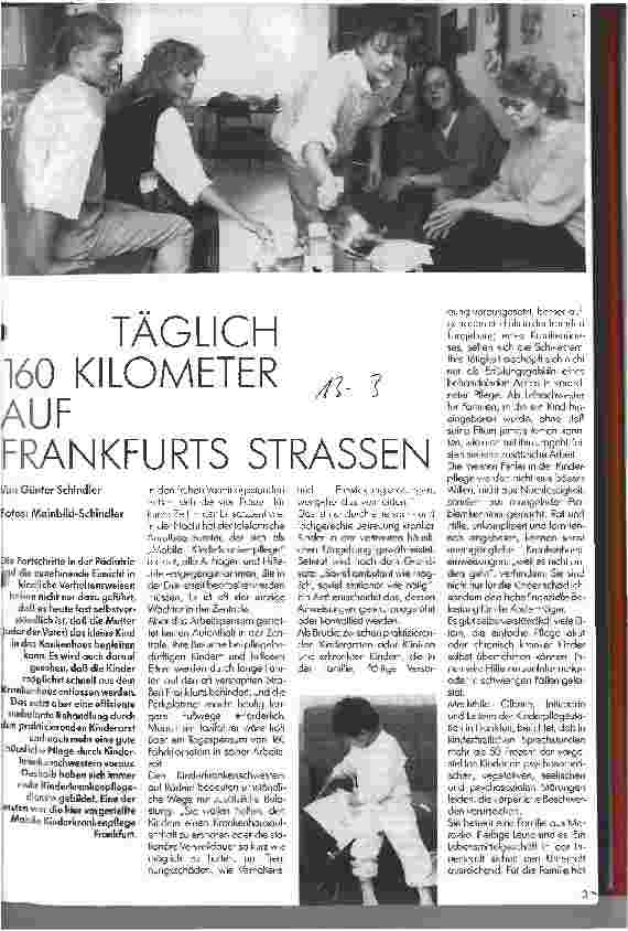 Vorschauseite 1: Täglich 160 Kilometer auf Frankfurts Straßen