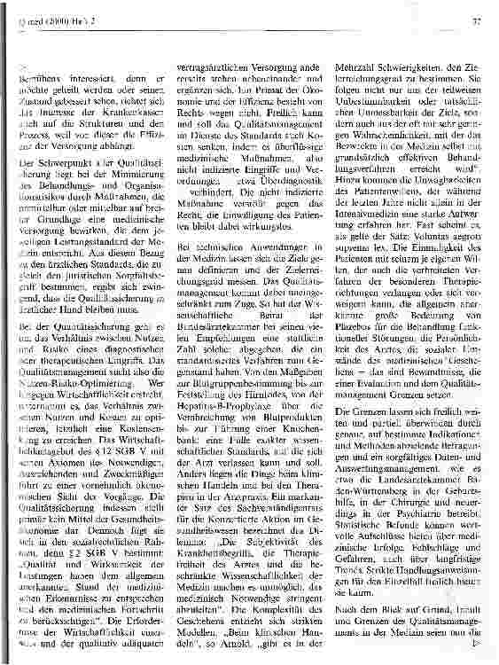 Vorschauseite 2: Ist ärztliche Verantwortung teilbar? Die Rolle des Arztes im medizinischen Qualitätsmanagement