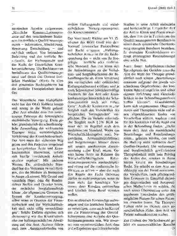 Vorschauseite 3: Ist ärztliche Verantwortung teilbar? Die Rolle des Arztes im medizinischen Qualitätsmanagement