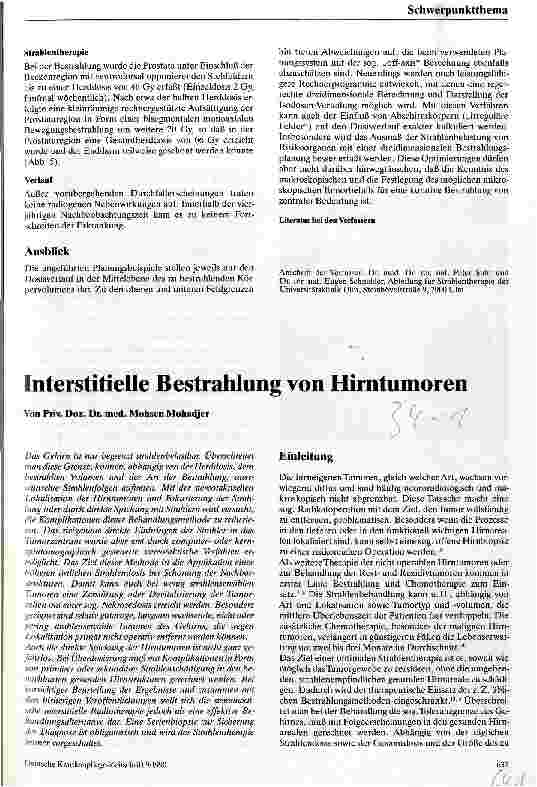 Vorschauseite 5: Rechnergestützte Bestrahlungsplanung bei der Therapie bösartiger Tumoren