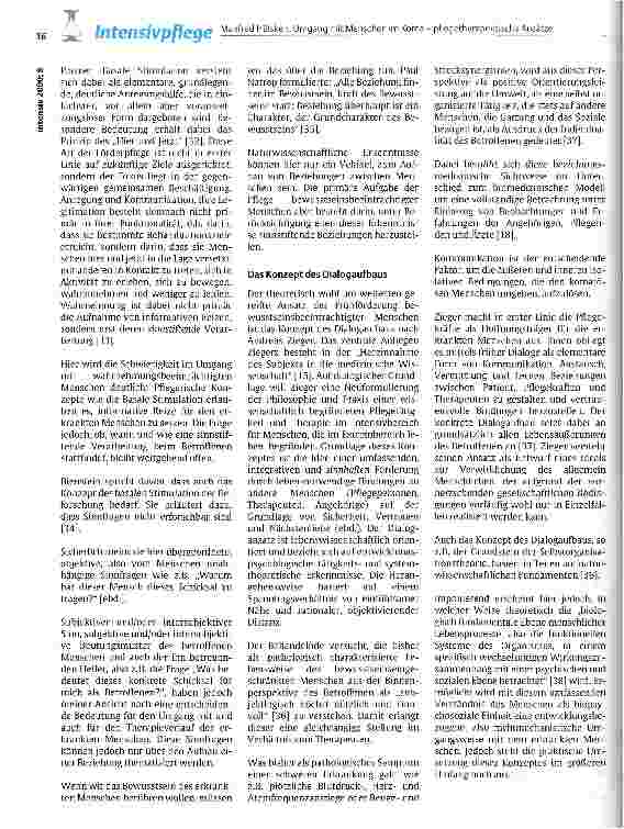 Vorschauseite 5: Umgang mit Menschen im Koma - pflegetherapeutische Ansätze Überlegungen zu den Grundlagen pflegerischen Handelns bei der Arbeit mit bewusstseinsbeeinträchtigten Menschen
