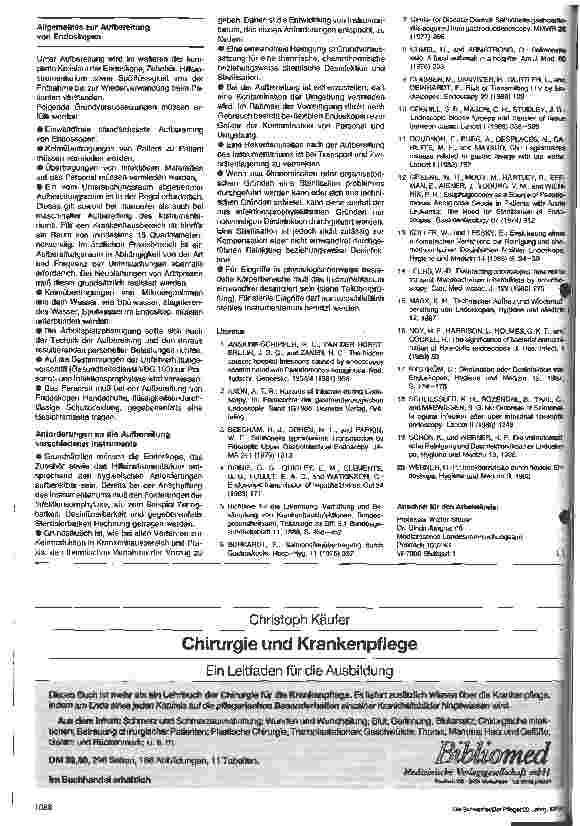 Vorschauseite 2: Infektionsprophylaxe in der Endoskopie - Erste Stellungnahme des Arbeitskreises Endoskopie