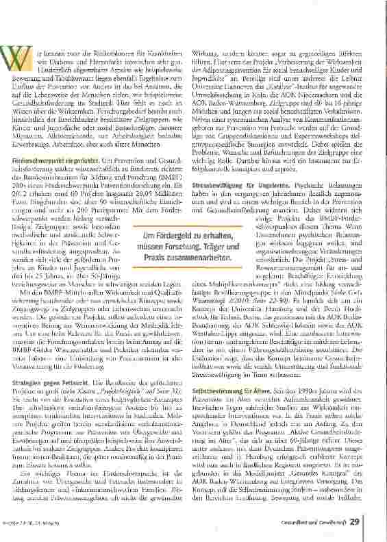 Vorschauseite 2: Gesund bleibenwie geht das?