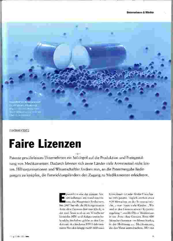 Vorschauseite 1: Faire Lizenzen