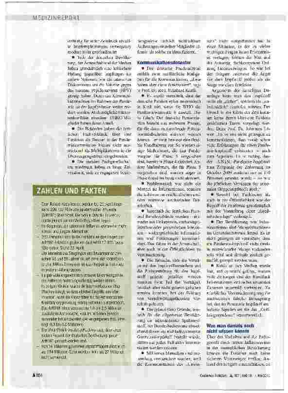 Vorschauseite 3: Kritischer Rückblick mit wegweisender Vorausschau