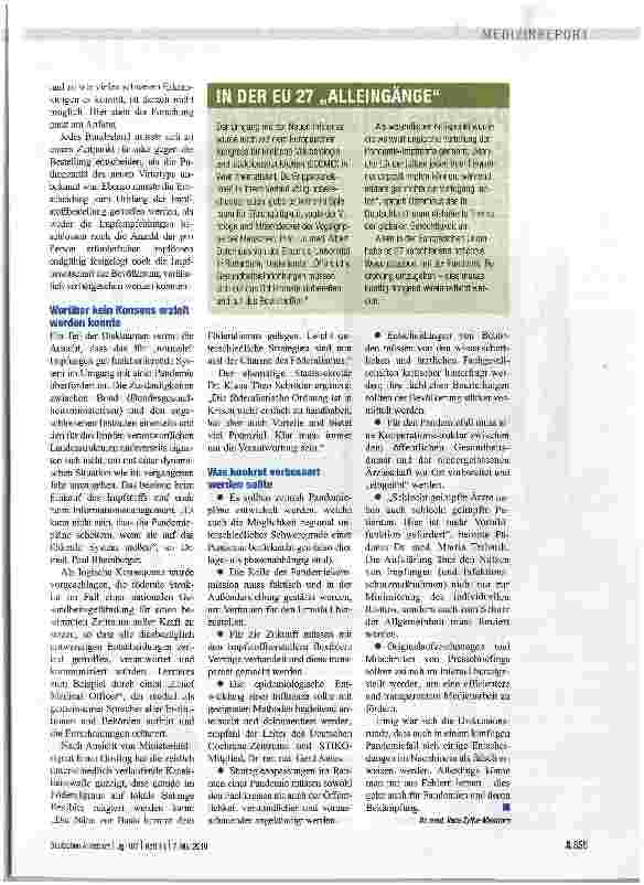 Vorschauseite 4: Kritischer Rückblick mit wegweisender Vorausschau