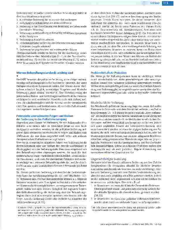 Vorschauseite 2: Sedierung in der Palliativmedizin - Leitlinie1 für den Einsatz sedierender Maßnahmen in der Palliativversorgung
