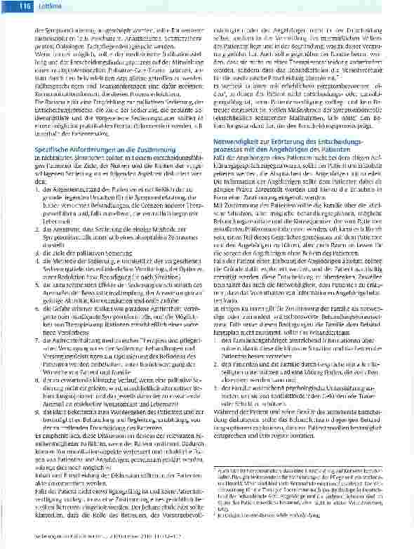 Vorschauseite 5: Sedierung in der Palliativmedizin - Leitlinie1 für den Einsatz sedierender Maßnahmen in der Palliativversorgung