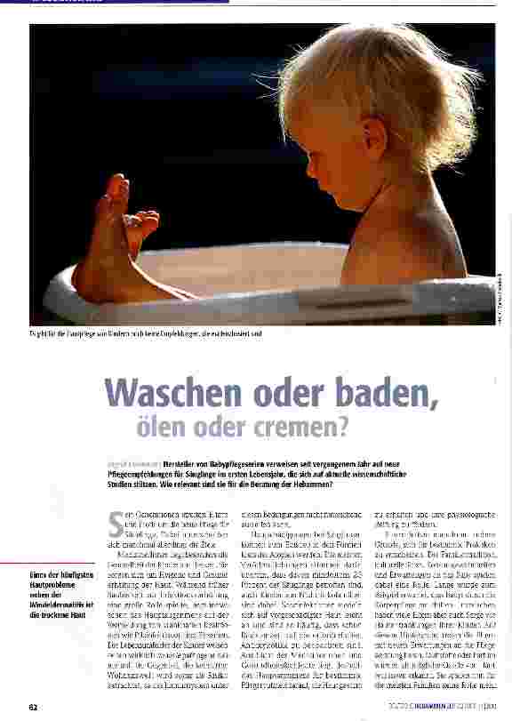 Vorschauseite 1: Waschen oder baden, ölen oder cremen?