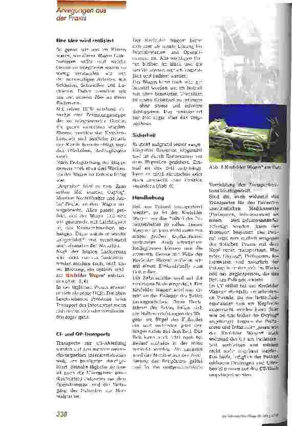 Vorschauseite 6: Transport von Intensivpatienten - ein Problem?