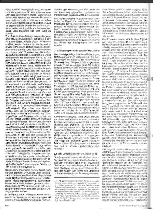 Vorschauseite 3: Das psychiatrische Team in der Balintgruppe - Die therapeutische Beziehung als Belastung und als Chance