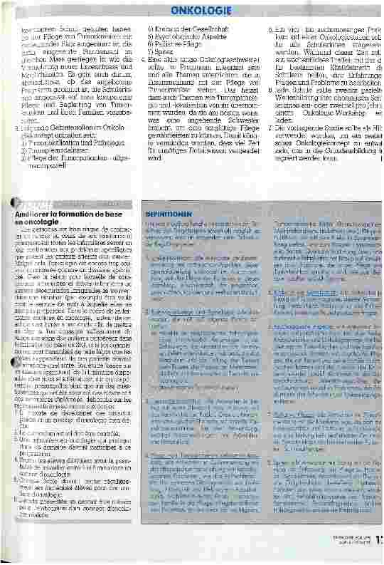 Vorschauseite 5: Mehr Onkologie in der Grundausbildung