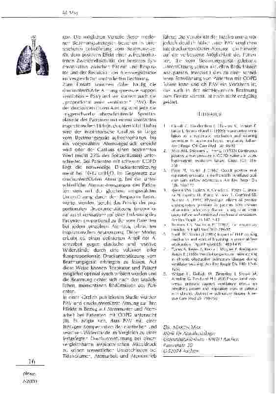 Vorschauseite 3: Beatmung bei chronisch obstruktiver Lungenerkrankung (COPD)
