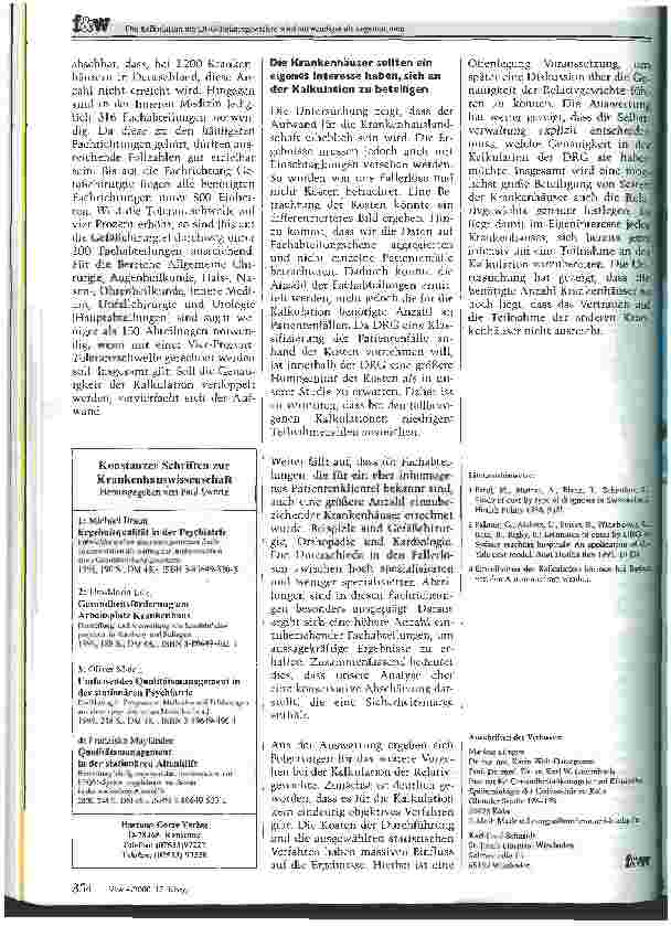 Vorschauseite 3: Die Kalkulation der DRG-Relativgewichte wird aufwendiger als angenommen