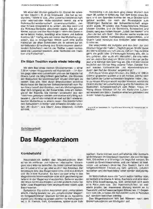 Vorschauseite 1: Das Magenkarzinom