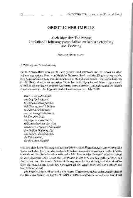 Vorschauseite 1: GEISTLICHER IMPULS