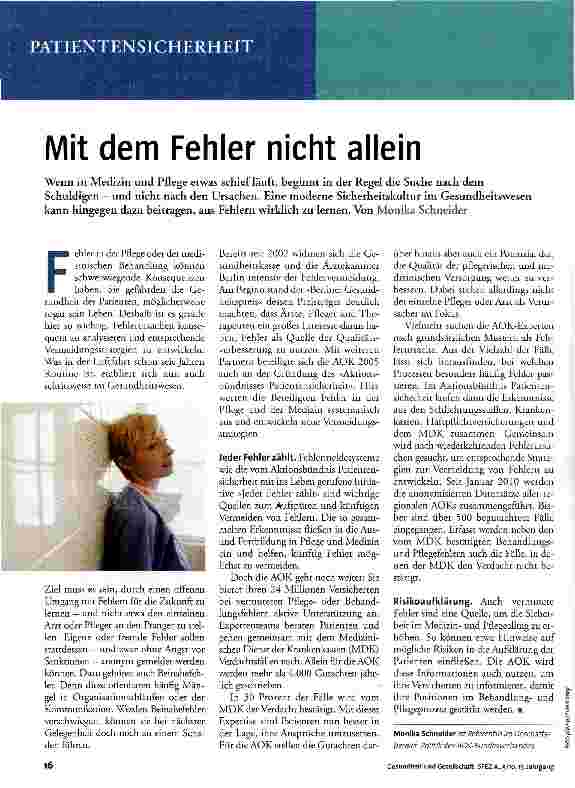Vorschauseite 1: Mit dem Fehler nicht allein
