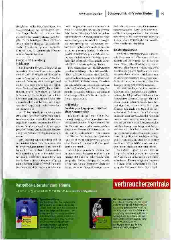 Vorschauseite 2: Patientenverfügungen in der klinischen Praxis