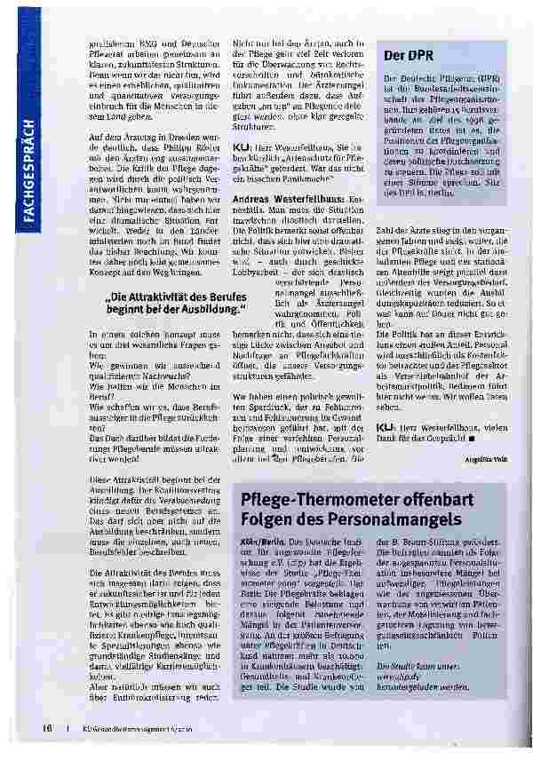 Vorschauseite 4: Altenschutz für Pflegekräfte?