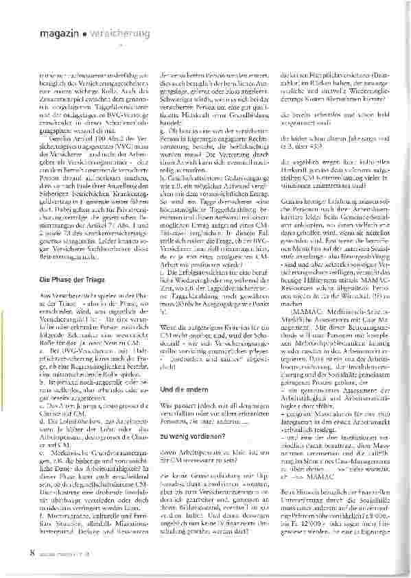 Vorschauseite 2: Wer kommt in den Genuss von Case Management?
