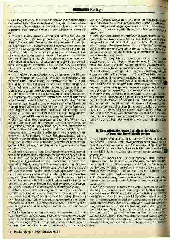 Vorschauseite 4: Orientierungen zur weiteren Entwicklung des Gesundheitsschutzes in der DDR