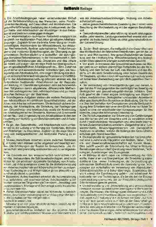 Vorschauseite 5: Orientierungen zur weiteren Entwicklung des Gesundheitsschutzes in der DDR