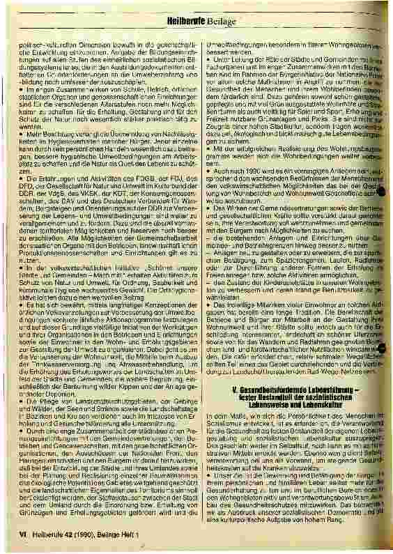 Vorschauseite 6: Orientierungen zur weiteren Entwicklung des Gesundheitsschutzes in der DDR