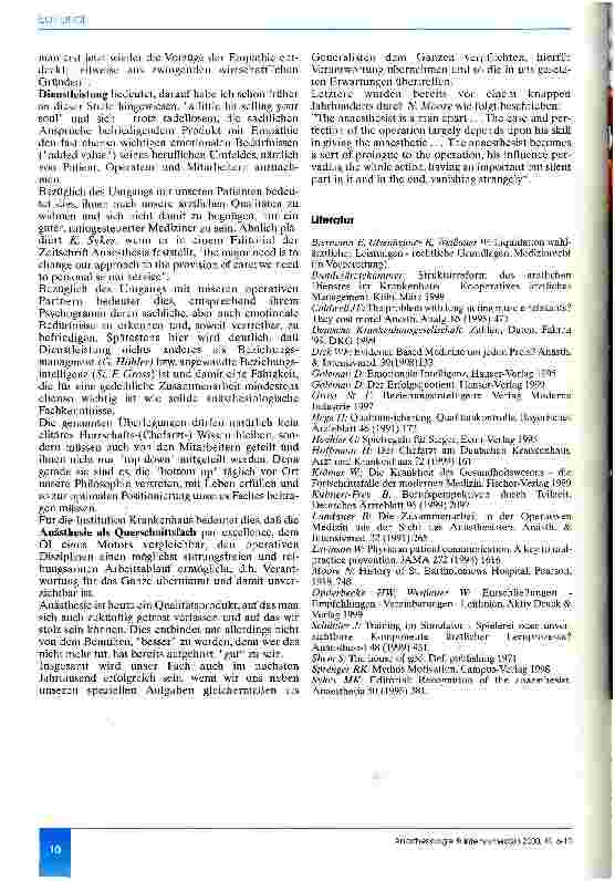 Vorschauseite 5: Anästhesie - quo vadis?